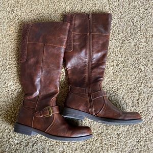 Baretraps brown knee high boots. Size 8